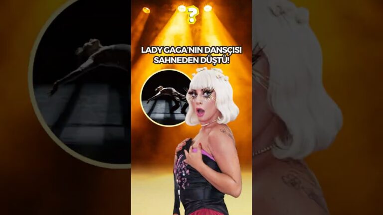 Lady Gaga’nın dansçısı sahneden düştü!